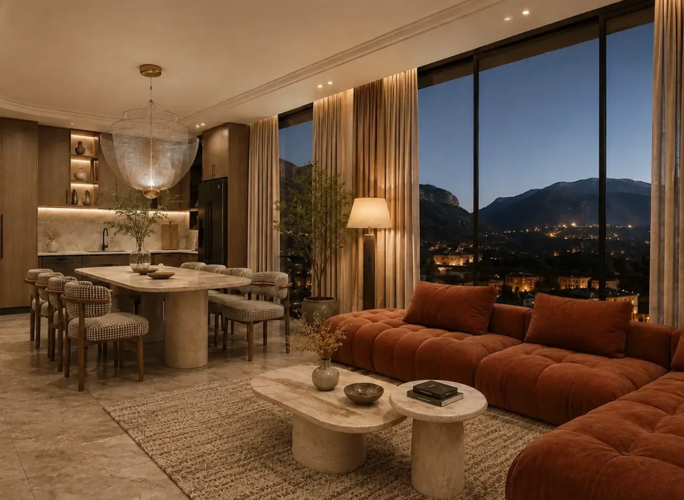 The 2 BHK Apartment living room