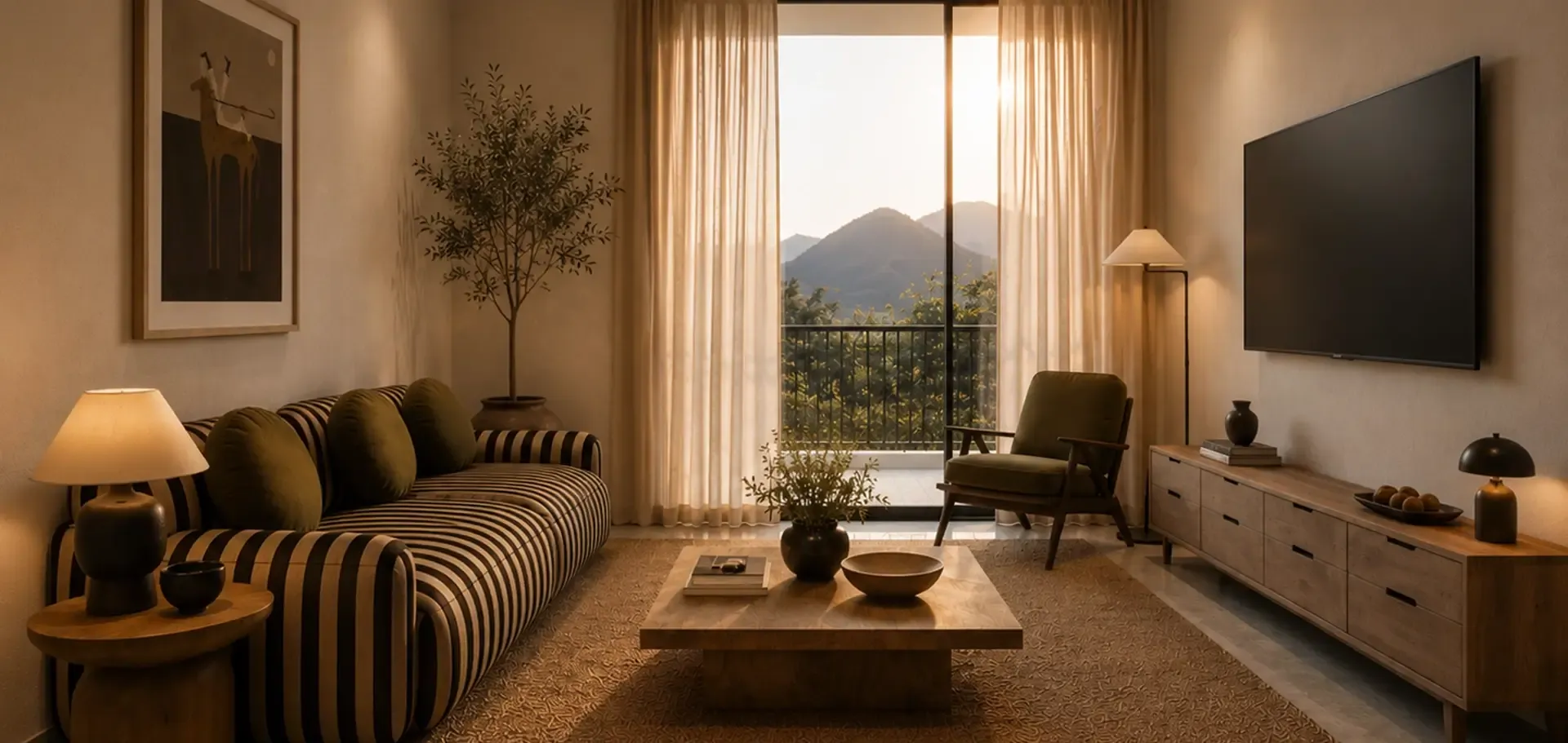 1 BHK apartment amid the Himalayan forest