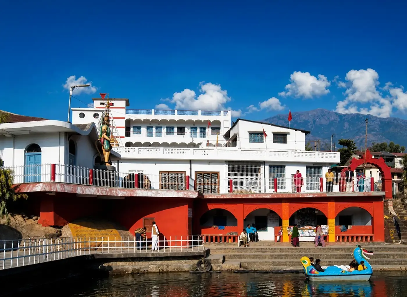 Chamunda Devi temple on the banks of the Baner river